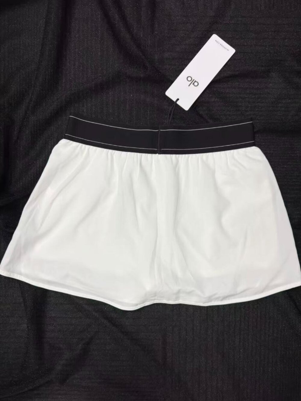š„ALO Yoga Match Point Tennis Skirt White NWTš¤Everyday Mini Skirt - Picture 5 of 7